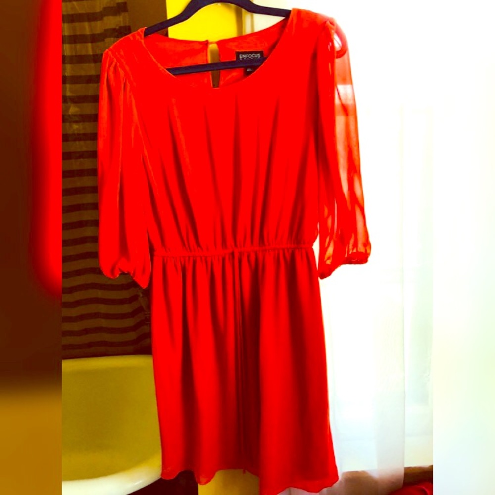 Cute orange dress